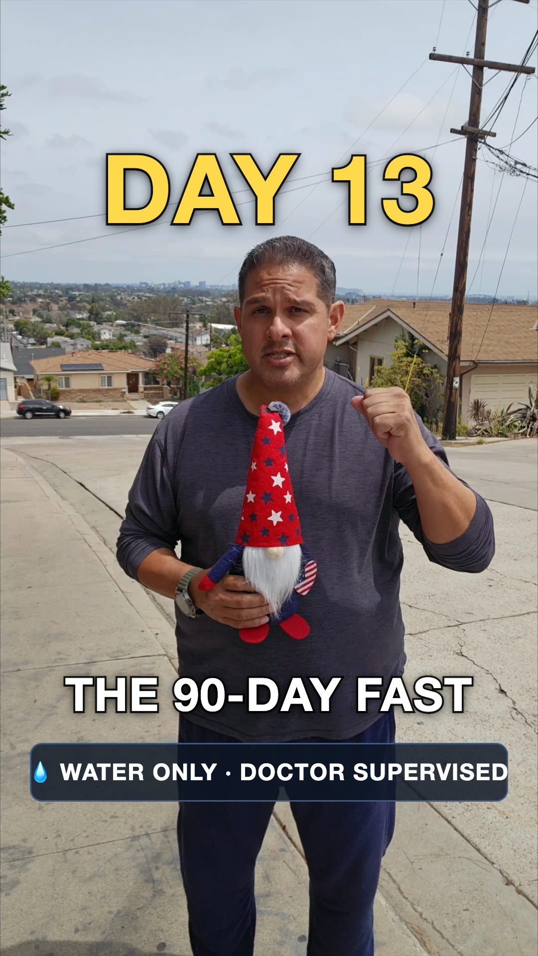 John on day 13 of the water fast