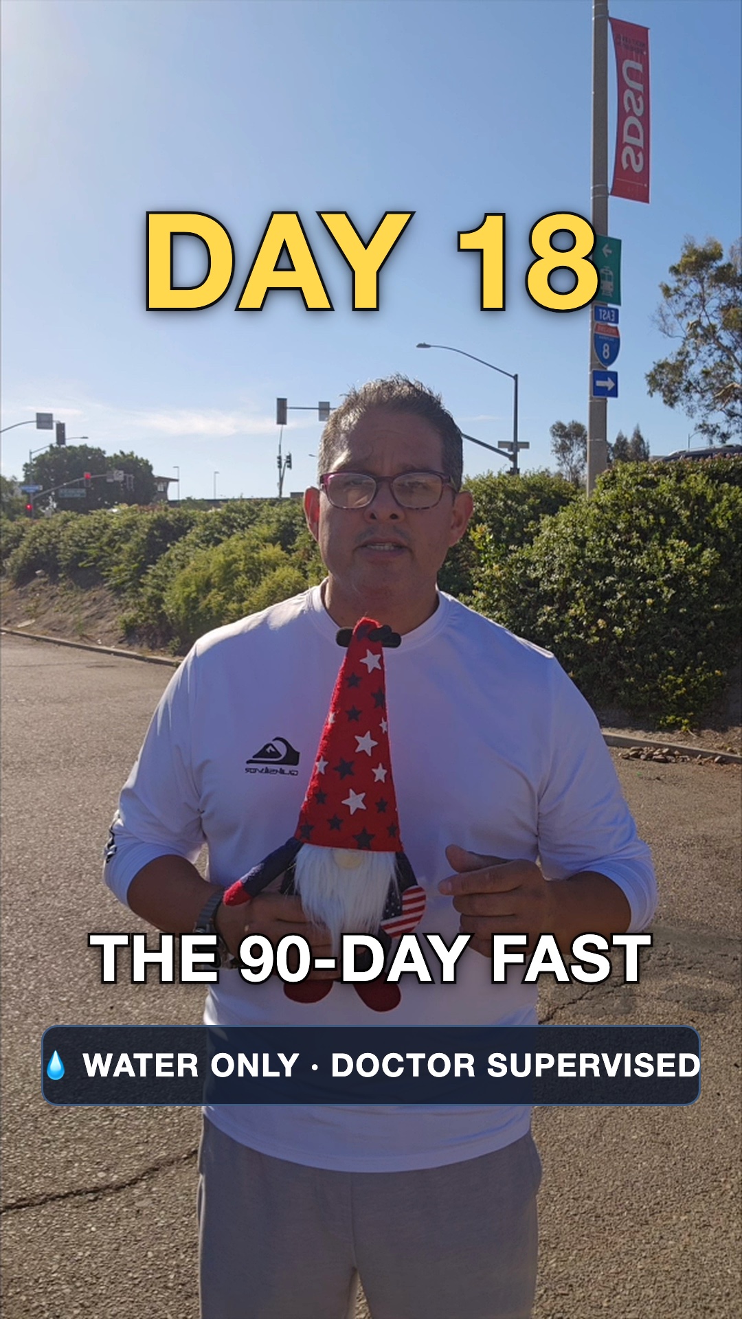 John on day 18 of the water fast