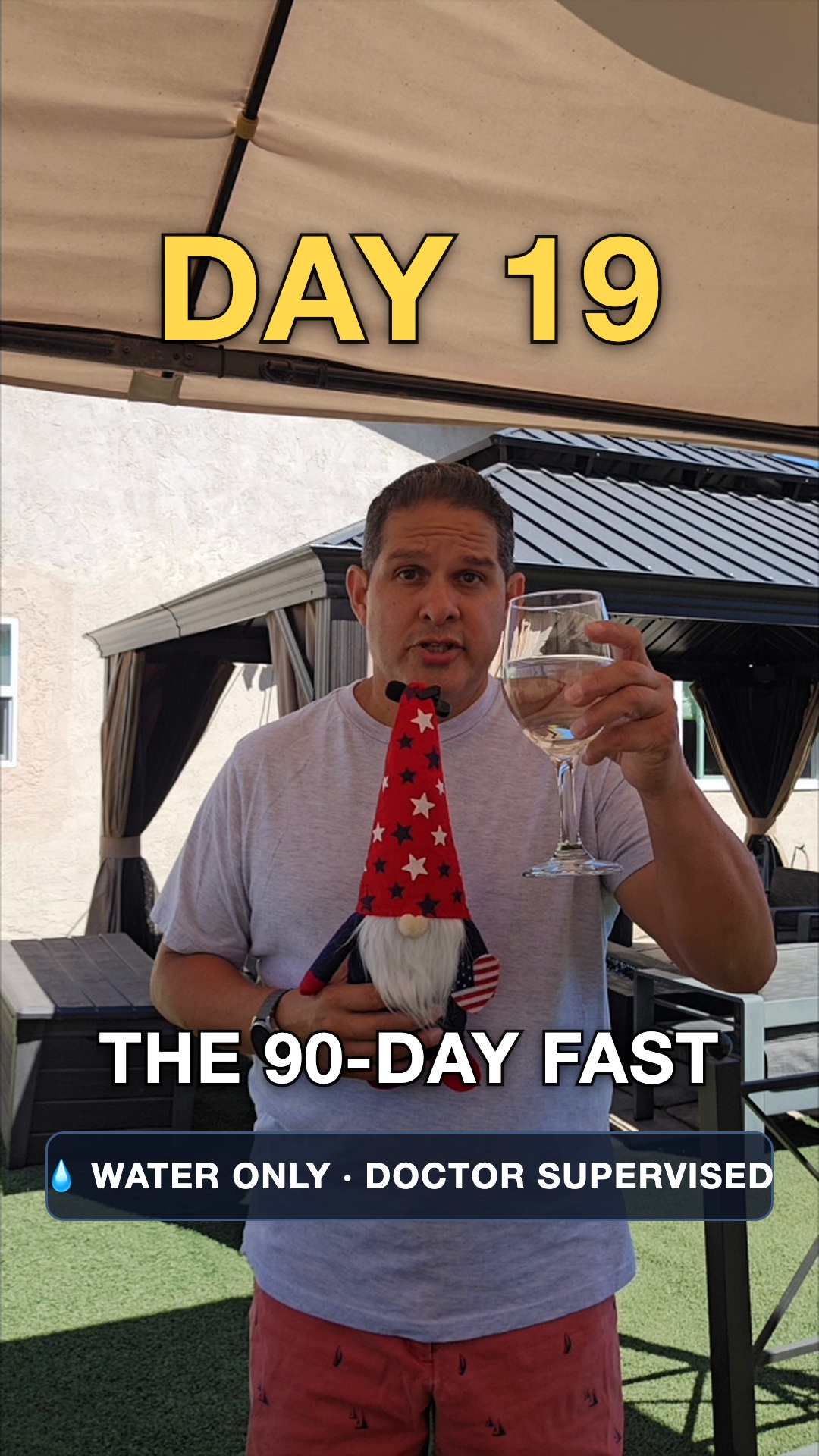 John on day 19 of the water fast