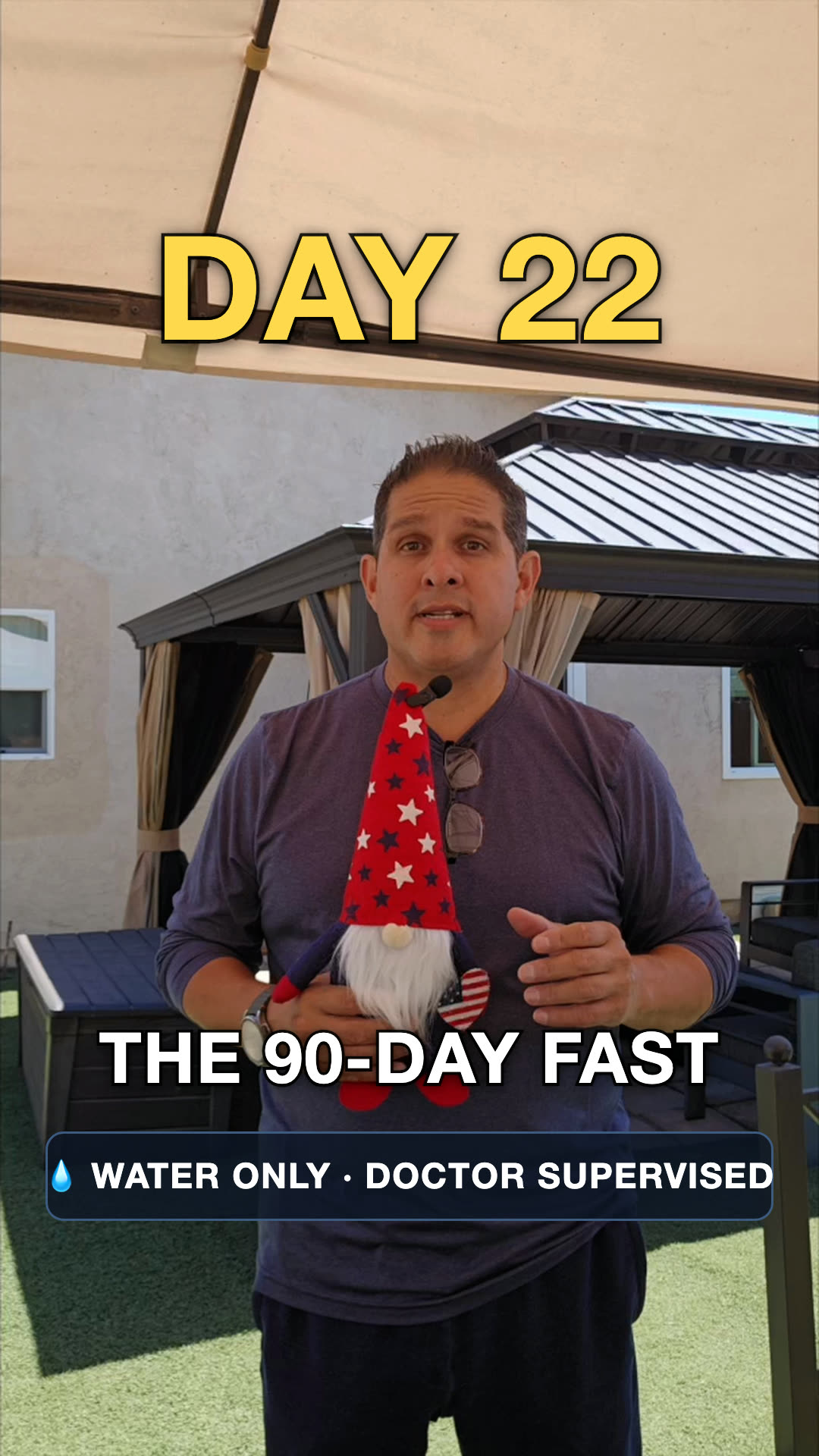 John on day 22 of the water fast