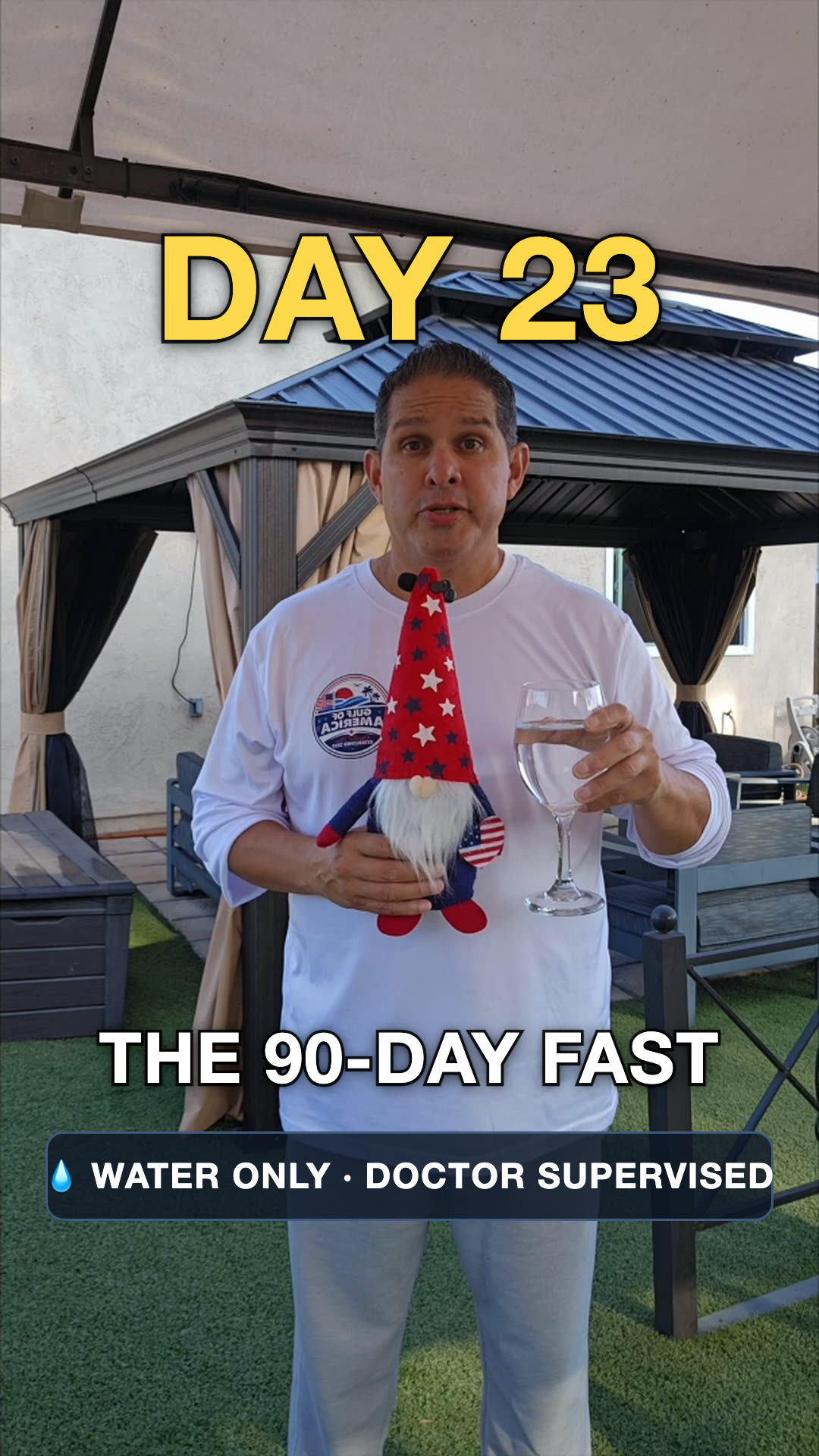 John on day 23 of the water fast