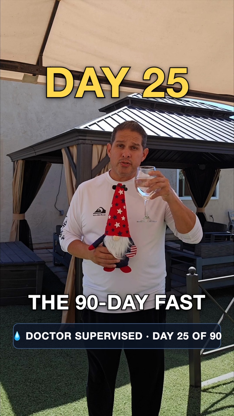 John on day 25 of the water fast