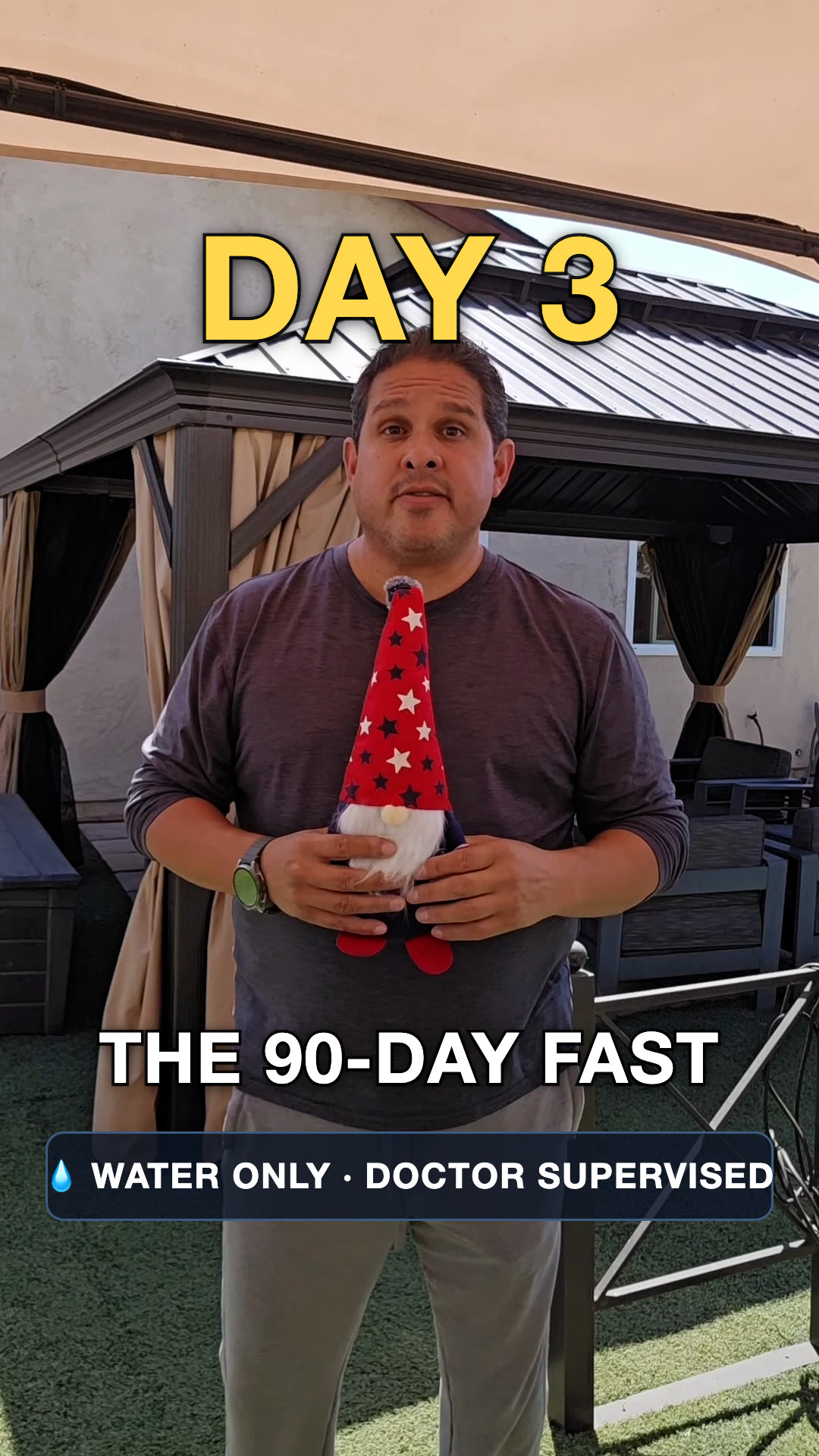 John on day 3 of the water fast