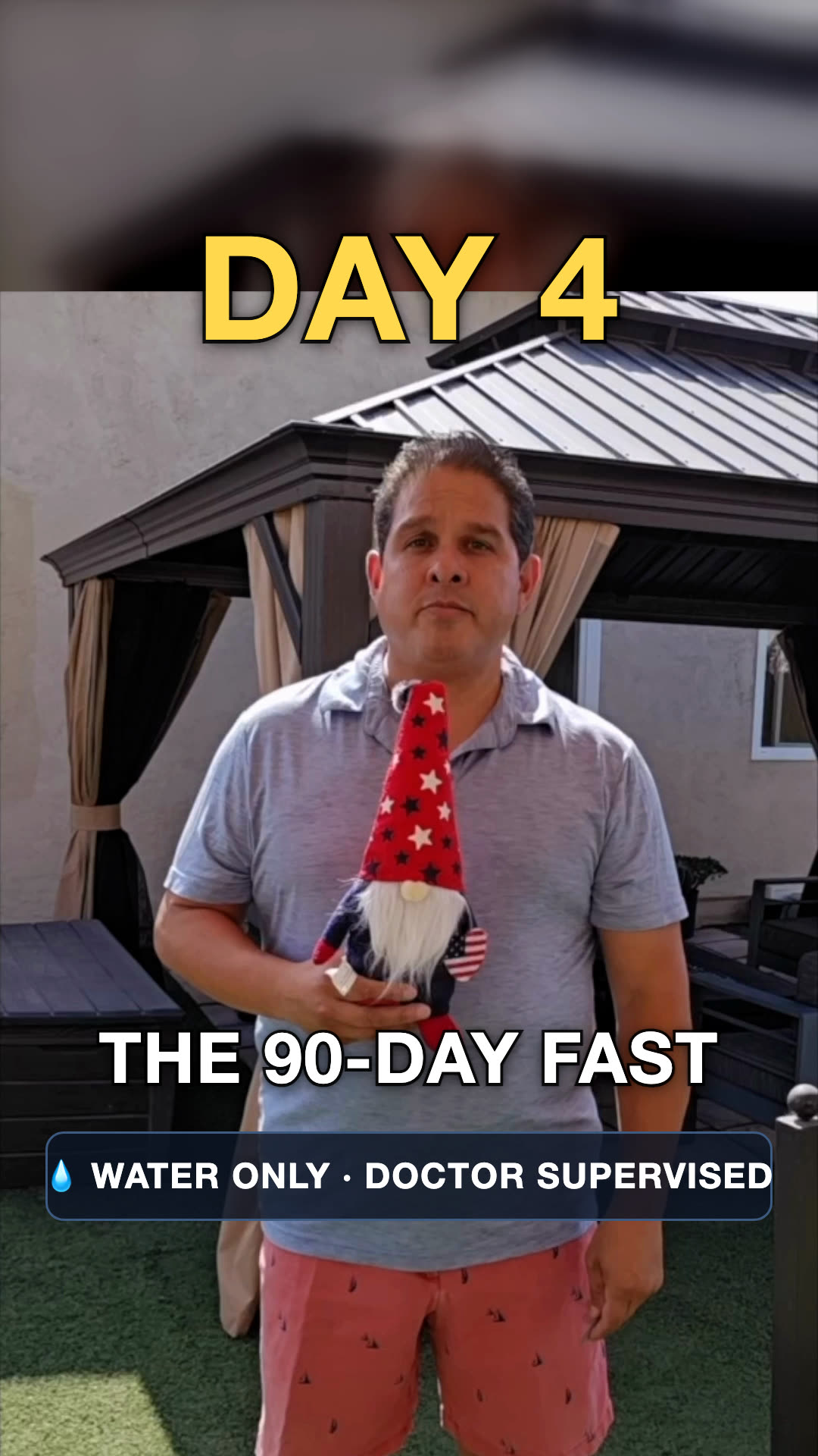 John on day 4 of the water fast