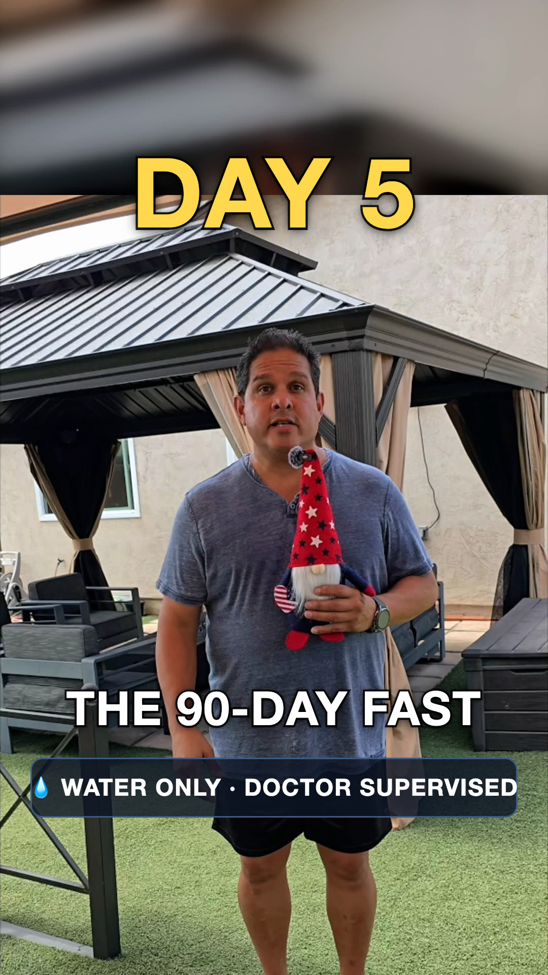 John on day 5 of the water fast