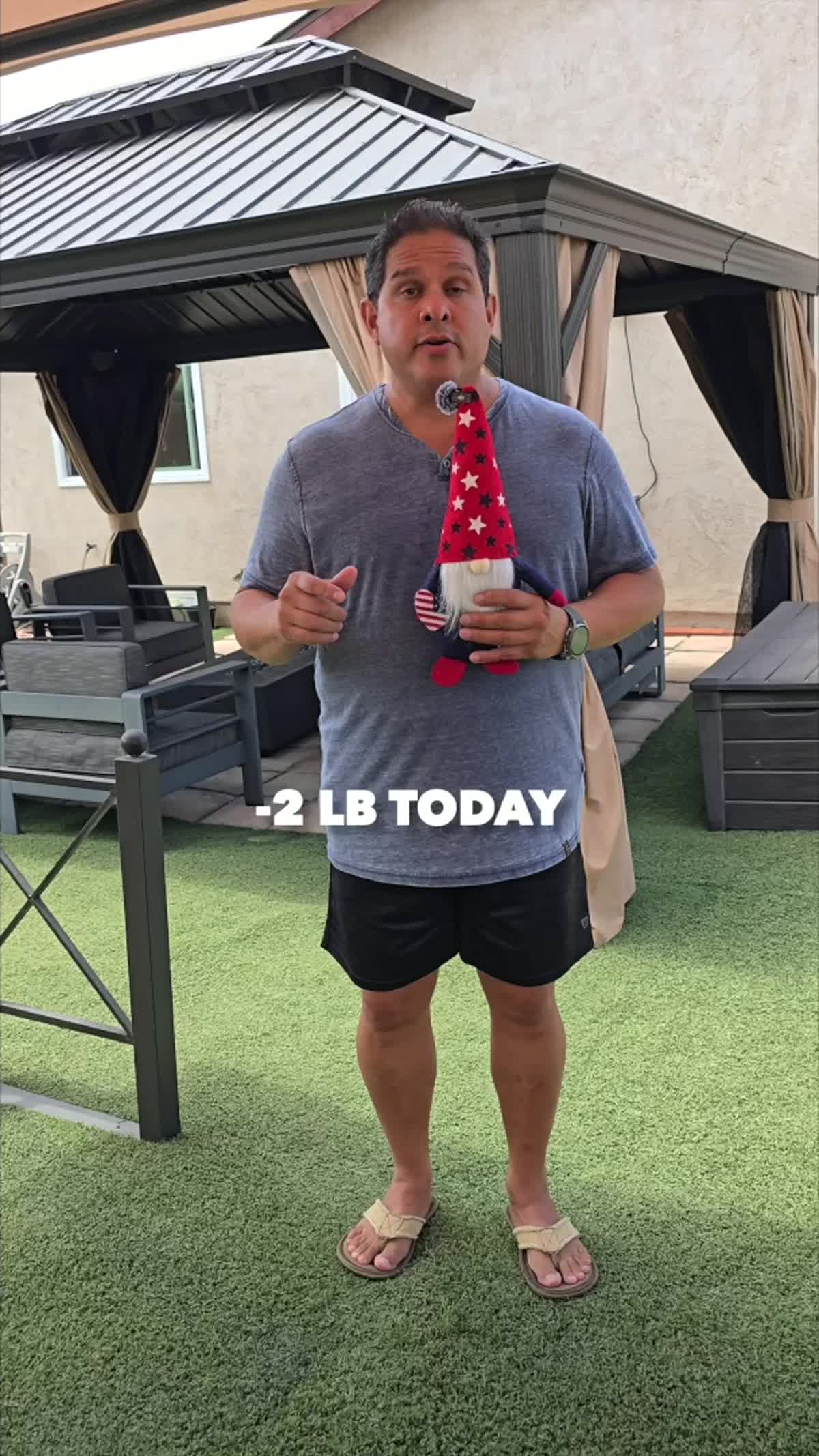John on day 5 of the 90 day water fast, talking to the camera