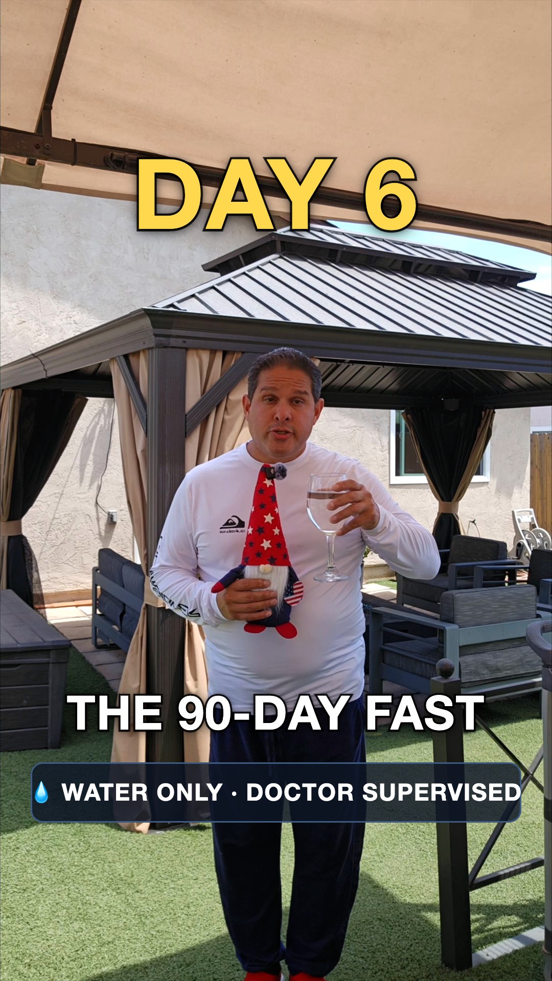 John on day 6 of the water fast