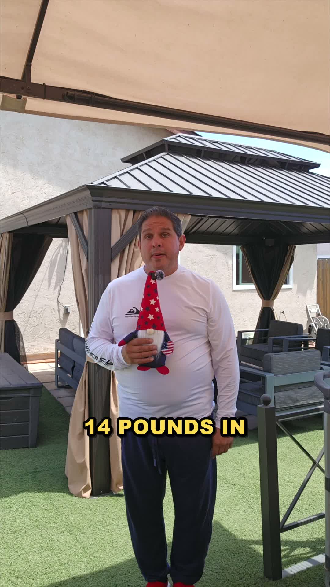 The day 6 video open, 14 pounds in six days